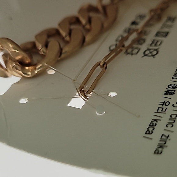 ZARA Chain Link Gold Tone Bracelets - Picture 5 of 5